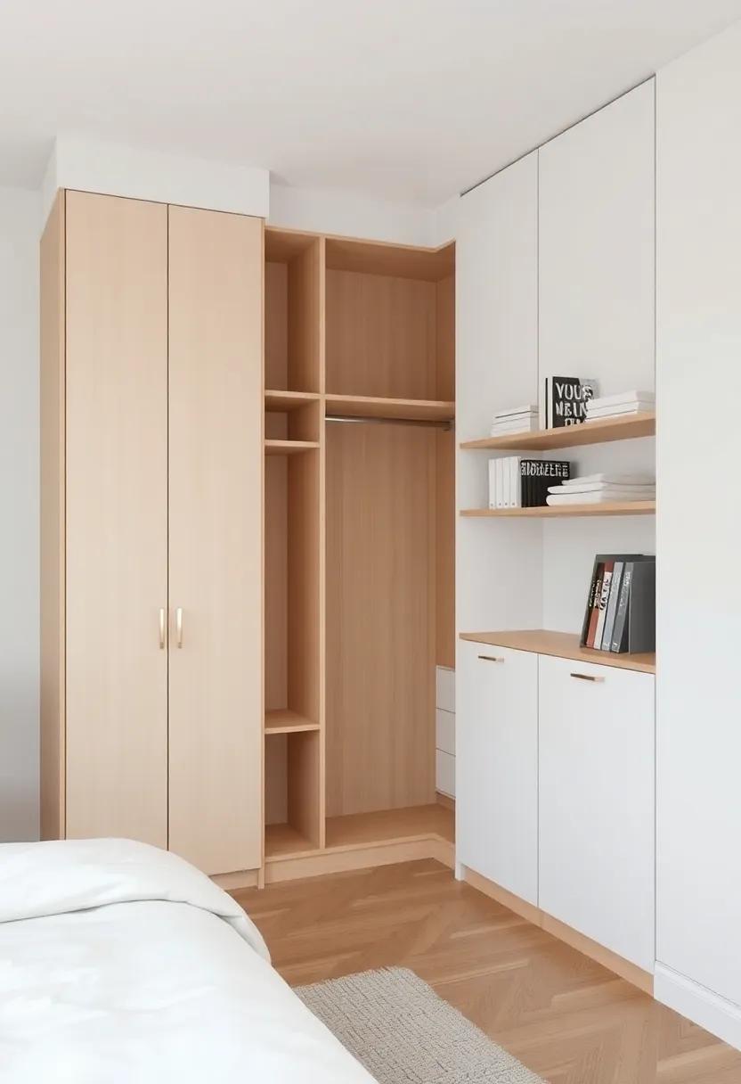 maximizing ⁢Corner Spaces with Angular Wardrobe Designs
