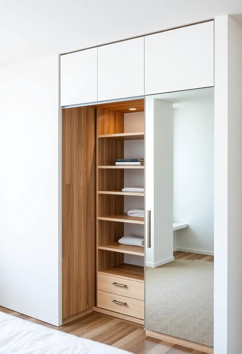 Utilizing ‍Mirrors in Wardrobes to Enhance Light and⁣ Space