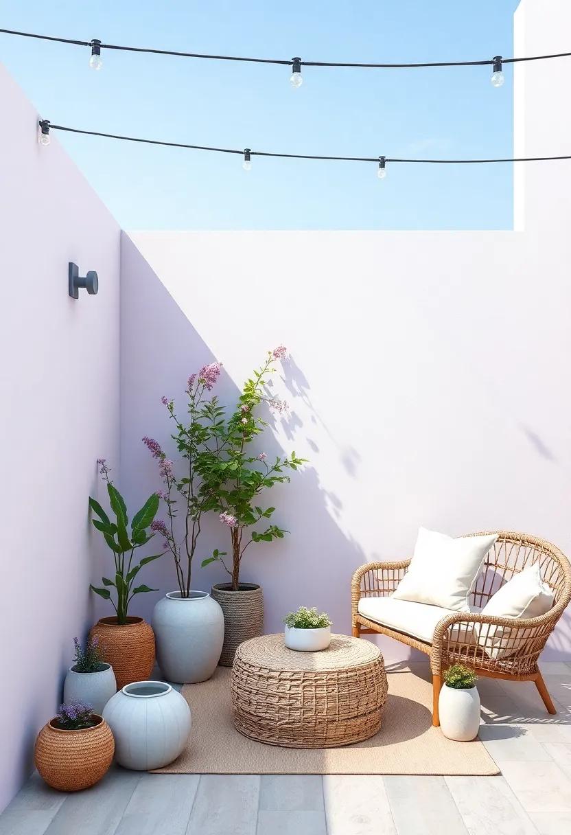 Invigorating Outdoor​ Spaces with Lavender-Gray Accessories