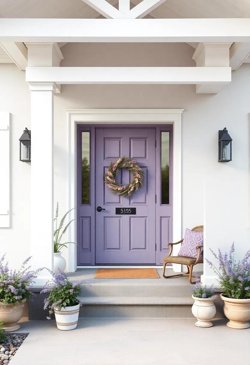 Warm Welcomes: Front Porch Ideas with Lavender Elements