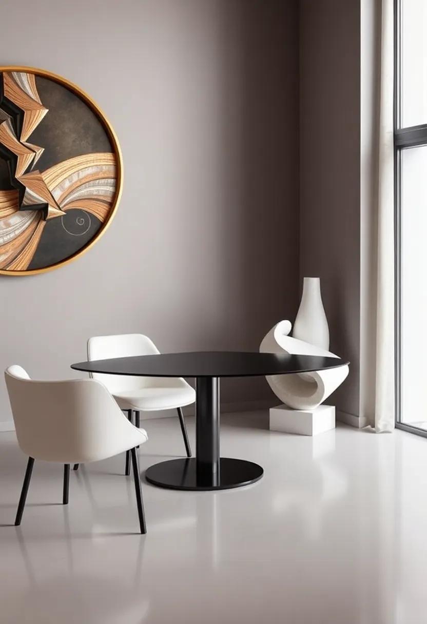 Sculptural elegance: integrating Three-Dimensional Art Pieces into ​the Dining Experience