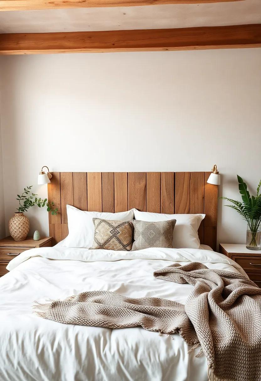 Creating a Focal Point‌ with⁢ a Rustic Wooden⁤ Headboard
