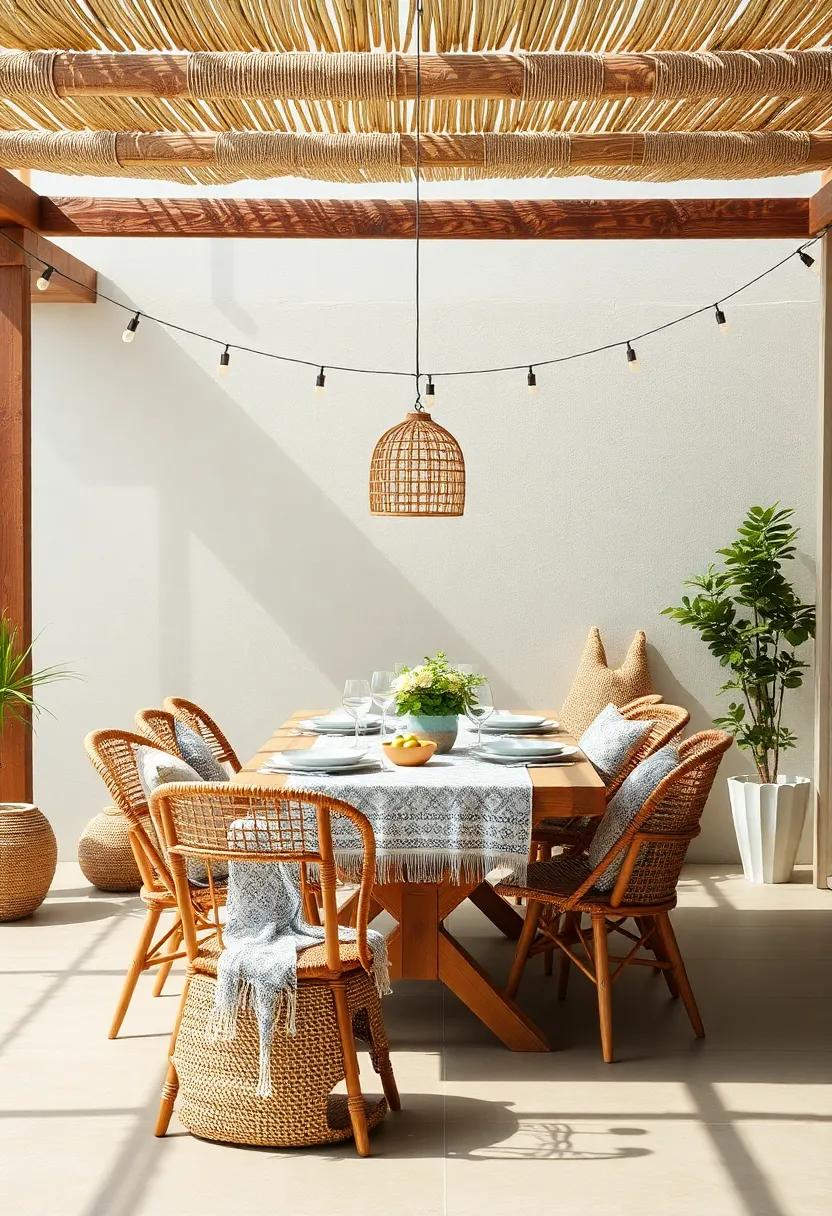 Crafting a dining space with a Rustic, Bohemian flair