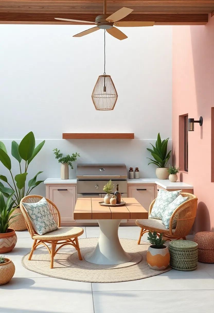 Designing an Outdoor Kitchen that Blends with Your Boho aesthetic