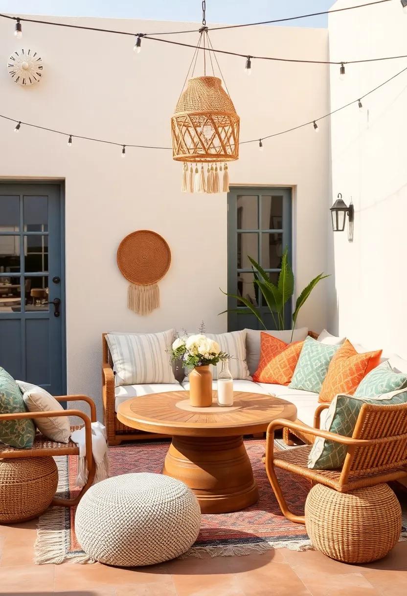 Incorporating Textiles and Patterns for a Cozy Bohemian vibe