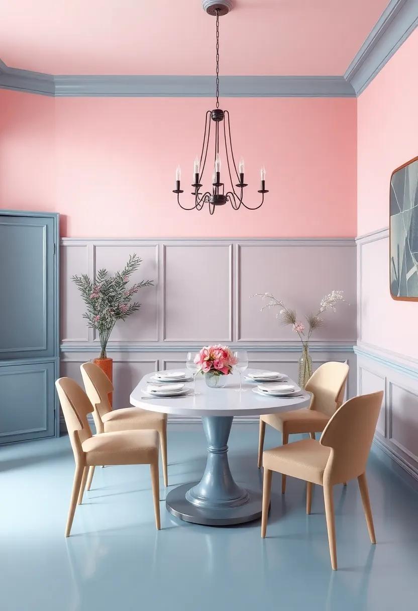 Blush Pink ⁤and Dusty Blue: A romantic and serene scheme ​that softens the atmosphere,ideal ‍for intimate dinners ⁣and gatherings