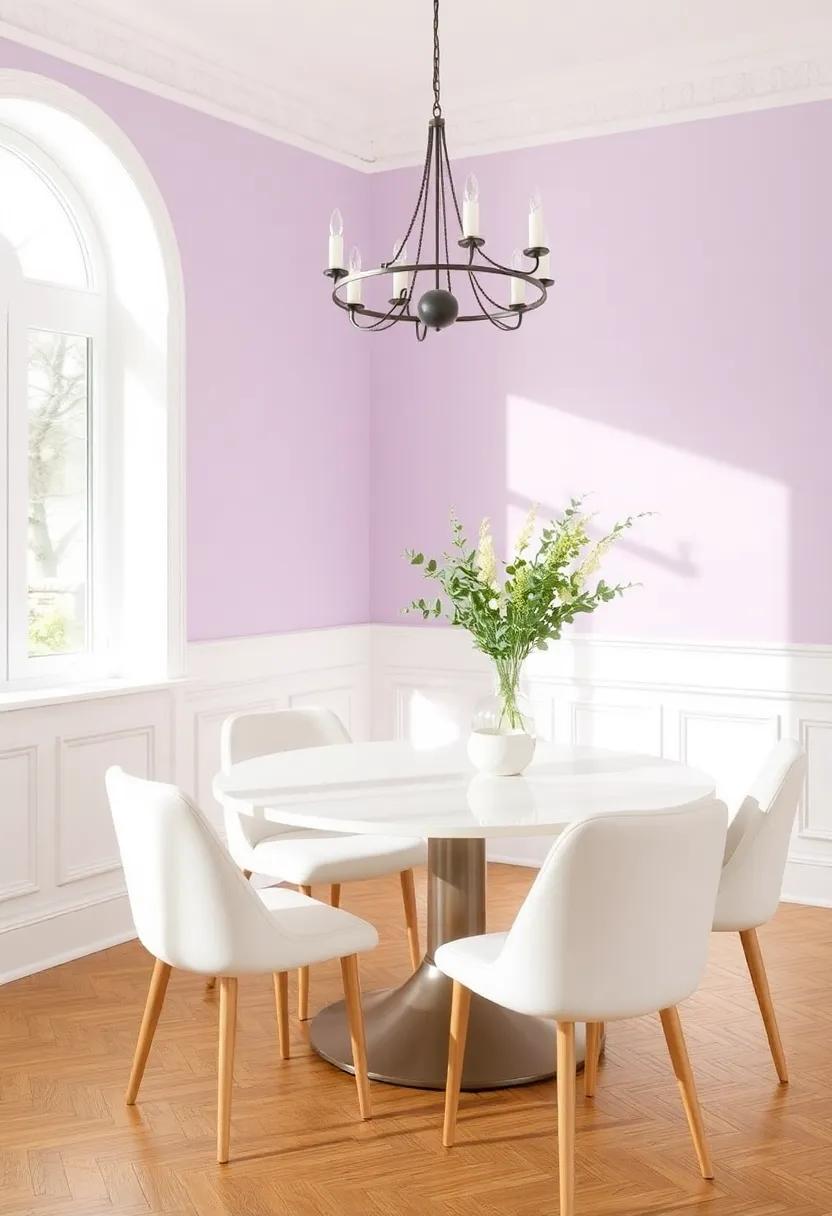 Whimsical Lavender and Crisp White: Introduce a ⁤fun yet⁤ sophisticated charm with pastel hues that create a refreshing ⁢atmosphere