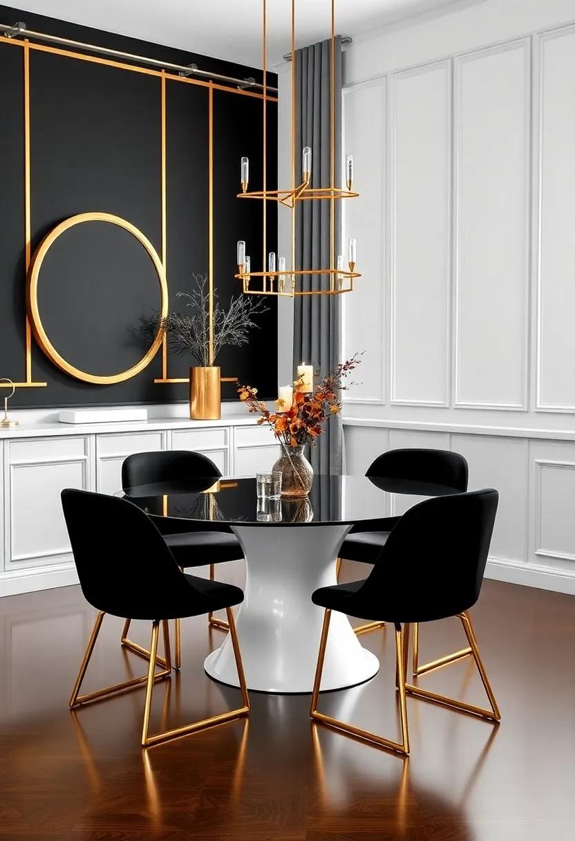 striking Black and Gold: This luxurious ⁣color scheme adds sophistication and glamour to your dining experience while remaining effortlessly stylish