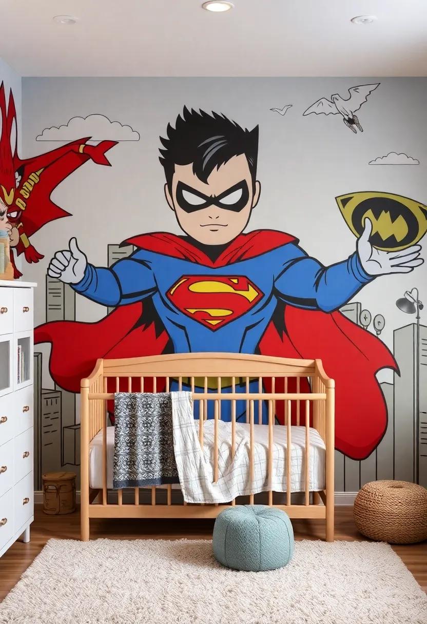 Character-Centric Designs: Crafting Murals Featuring Beloved Heroes