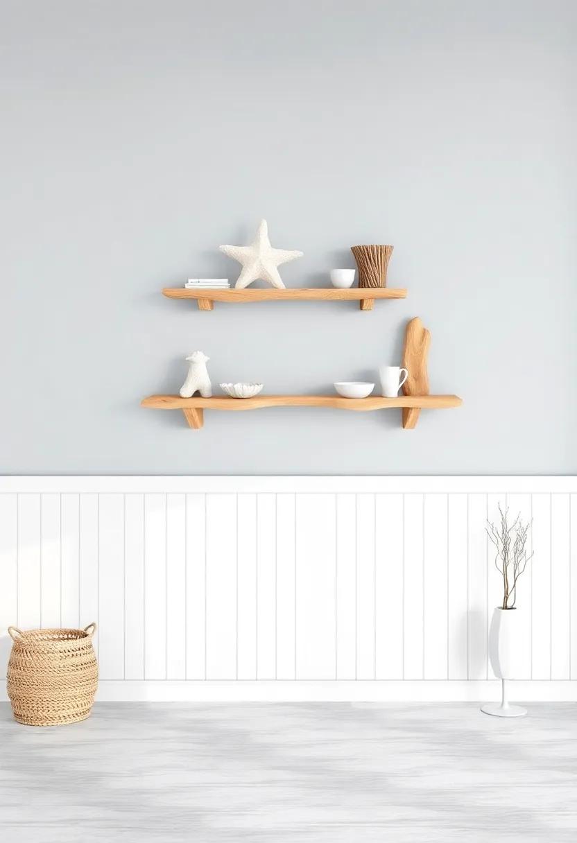 Bringing the Beach Indoors: Driftwood Wall ‌Hangings and Shelves