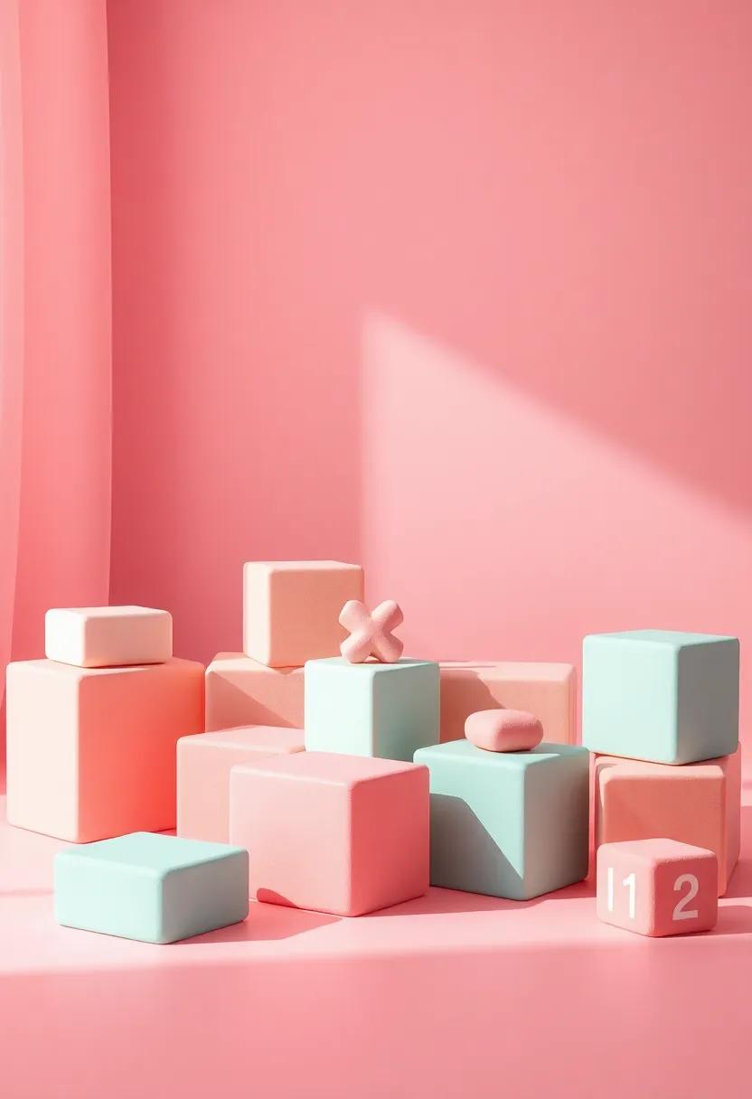 Coral foam⁢ Play blocks: Include play ‍blocks in coral tones to add a fun and‍ interactive tactile experience for your baby