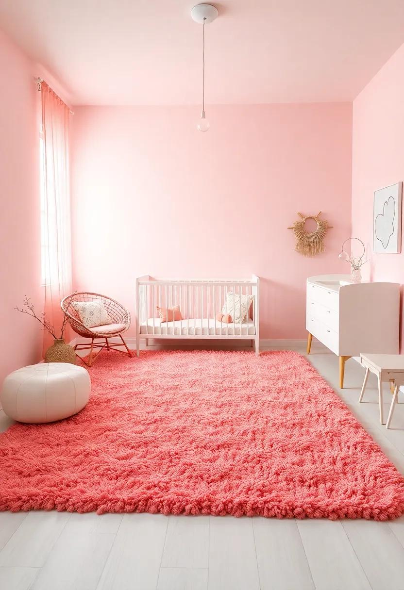 Soft Coral Rugs: Add a plush coral area rug ⁣to provide​ warmth and comfort while softening the space⁤ underfoot