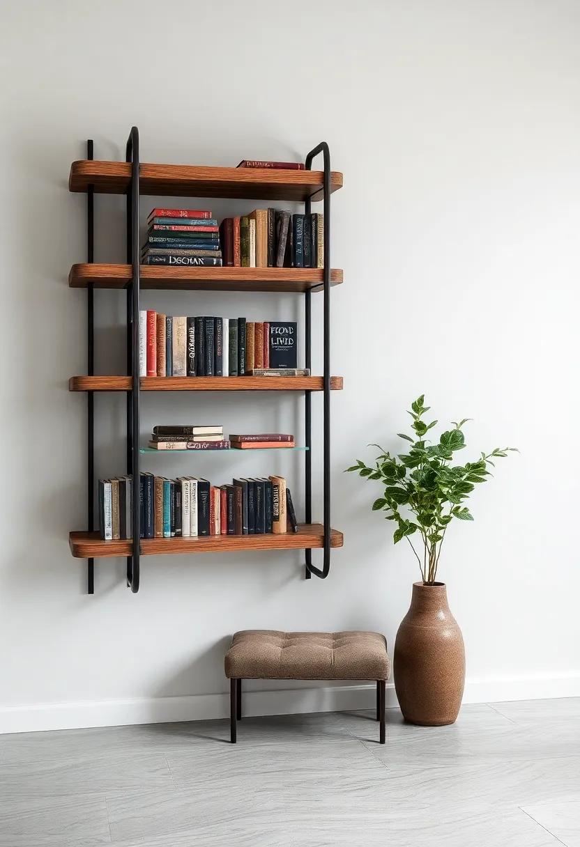 The Allure of Worn Bookshelves ‍as Functional Art in the ⁤Entryway