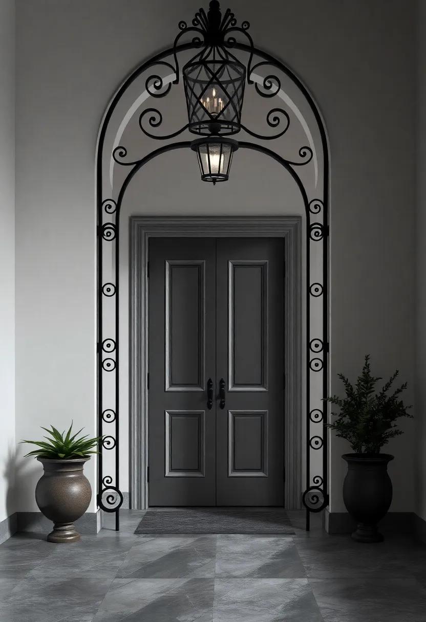 Elegant Wrought Iron Accents to ​Frame⁤ Your ⁤Doorway with Character