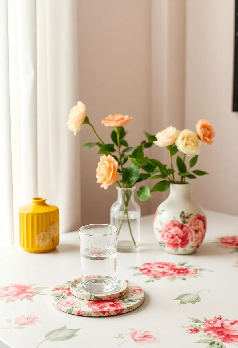 Bright ‌Floral Accessories: Implement small accents like floral coasters or table runners to infuse subtle bursts of color throughout ⁢your space