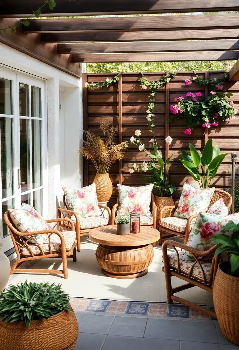Outdoor Floral Inspiration: Extend ‌your eclectic decor outdoors with floral-patterned cushions and decor items for a seamless indoor-outdoor ‍transition
