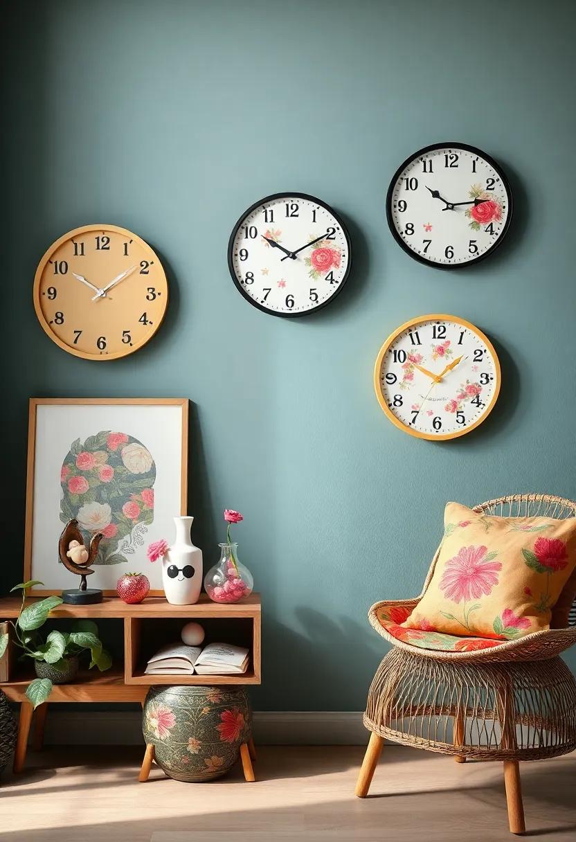 Whimsical Accessories: Look for quirky​ floral-themed accessories like figurines or wall clocks ‌to inject ​fun into your eclectic decor