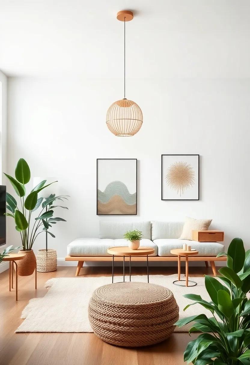 Nature-Inspired Interiors:⁣ Integrating Organic Elements into Eclectic Spaces