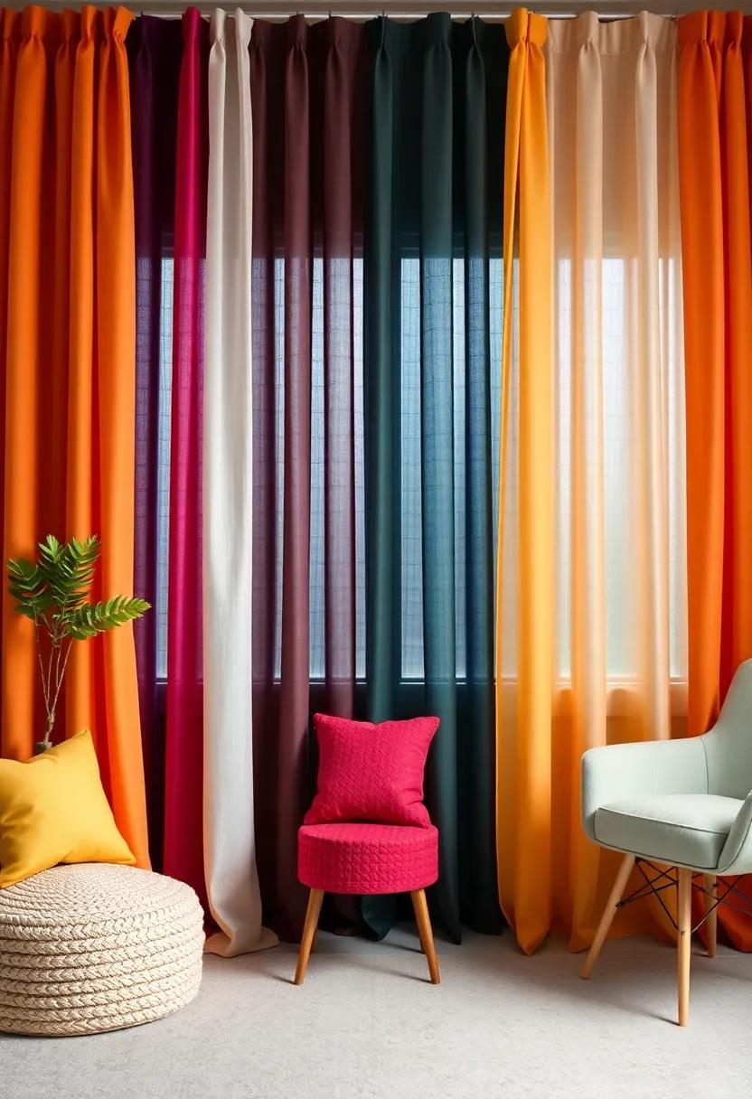 Create Depth: Layering curtains ⁤with varying‌ textures and shades can‍ add dimension to your ⁣room,​ making⁣ it​ appear larger ⁤and more inviting