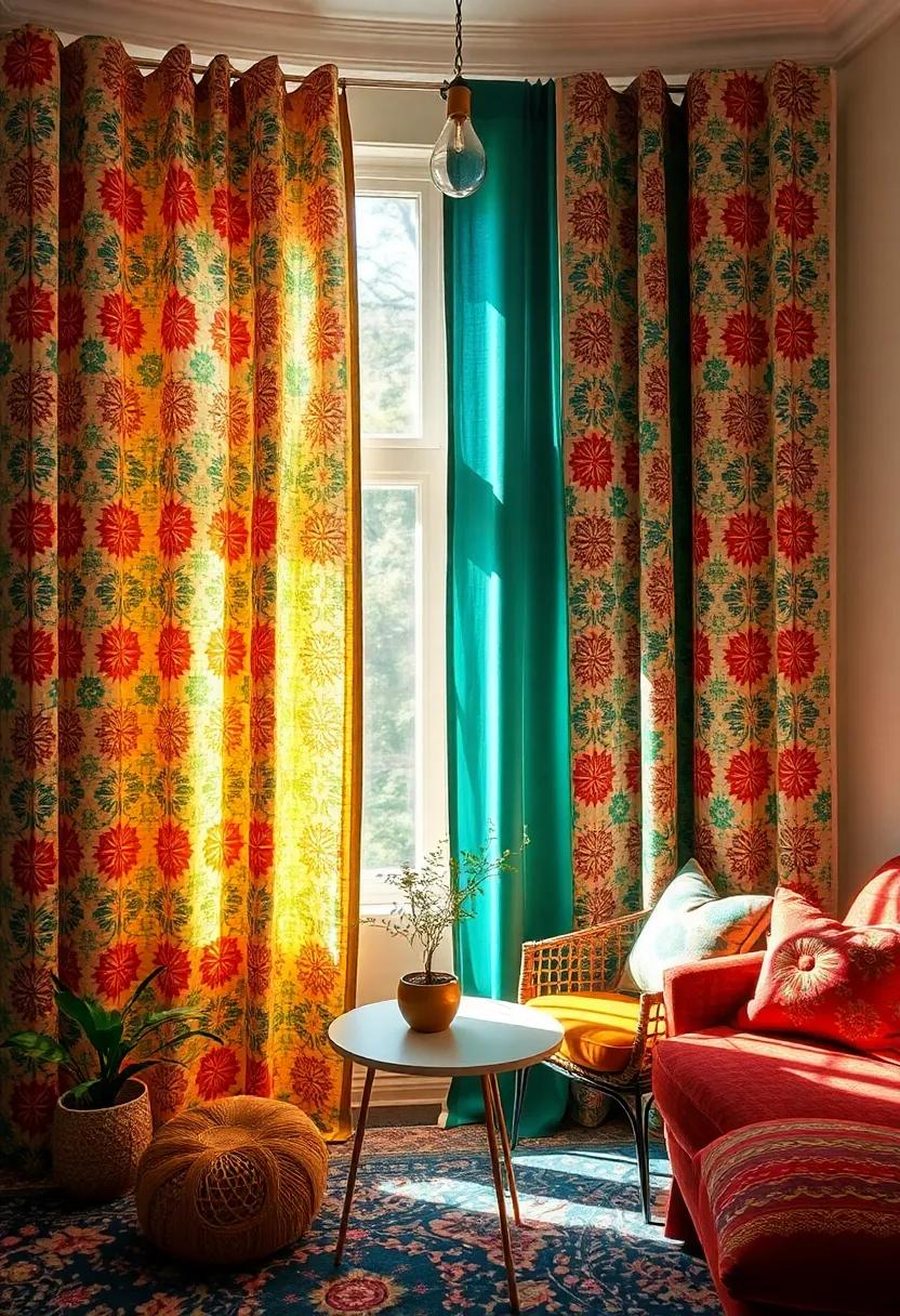 Enhance natural Light: brightly ‍patterned ⁤curtains allow natural light to filter through beautifully, casting playful shadows and adding warmth to your sanctuary