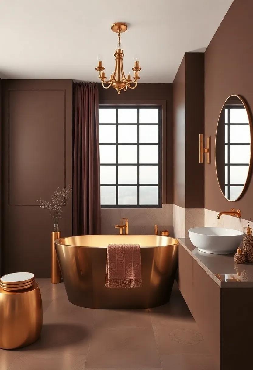 The ⁣Timeless Elegance of Chocolate brown and Gold Color Palette