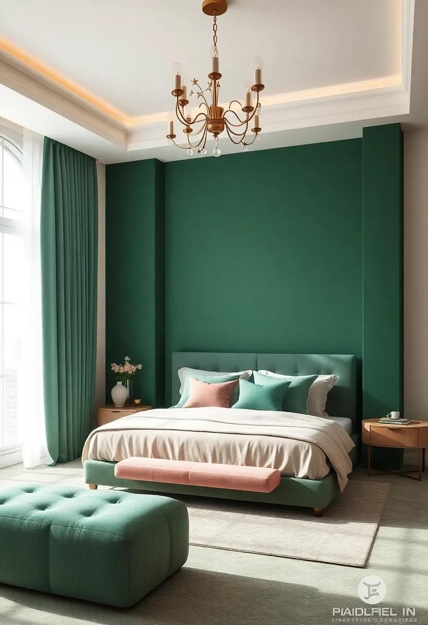 Creating Serene‌ Bedrooms‍ Inspired by Emerald and Taupe Combinations