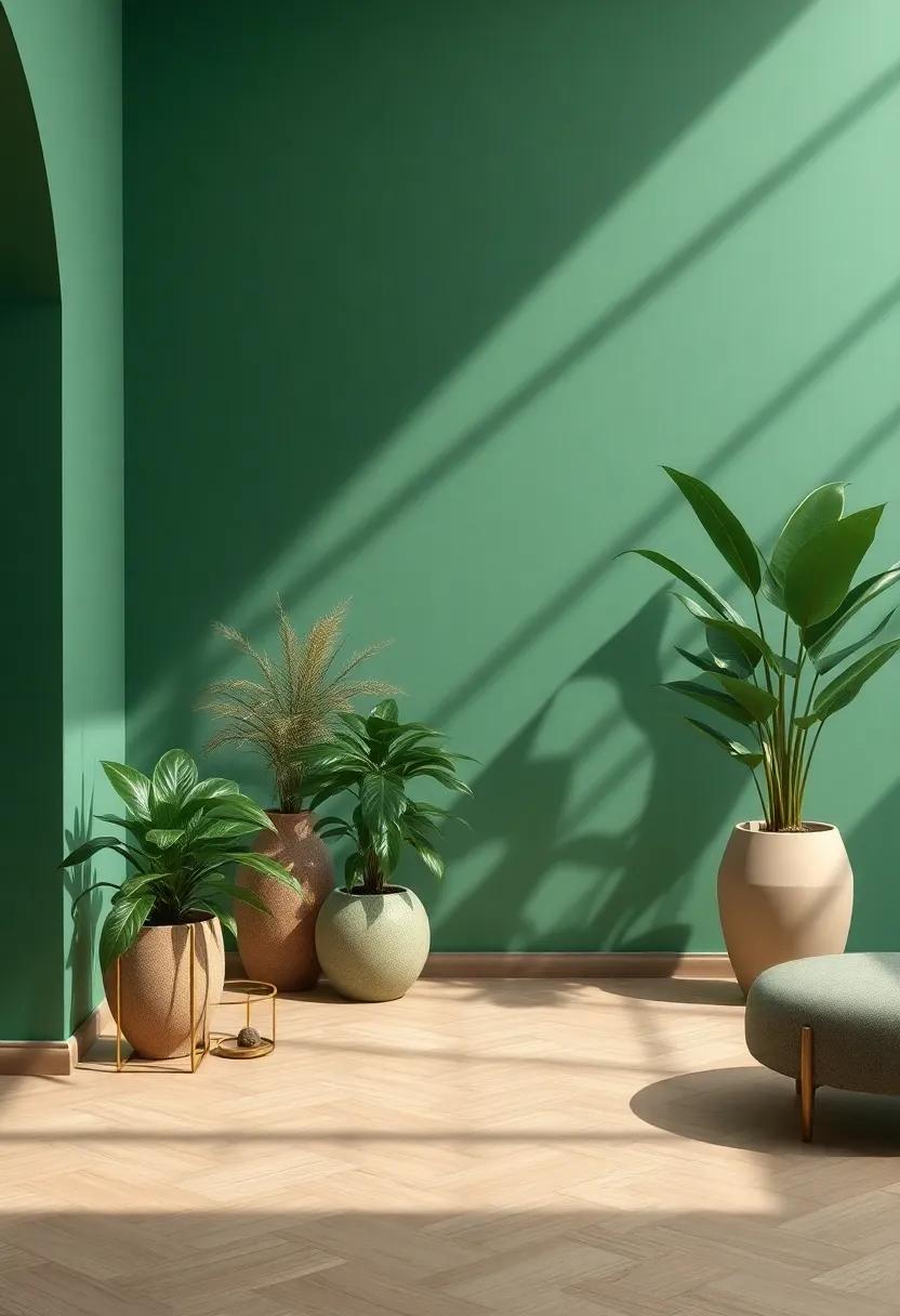 Embracing Nature: Incorporating Plants‌ into ⁢Emerald and Taupe Spaces