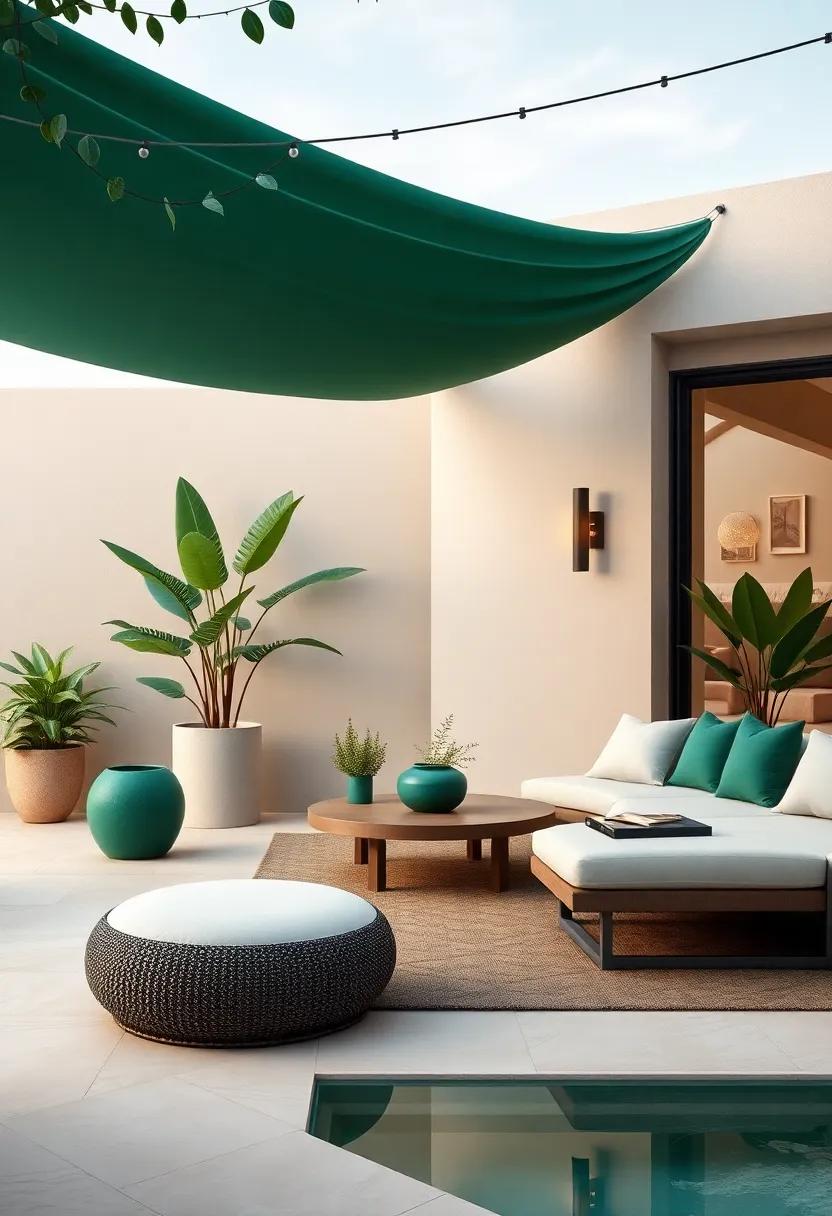 Crafting an Outdoor⁢ Oasis with emerald and Taupe‍ Inspirations