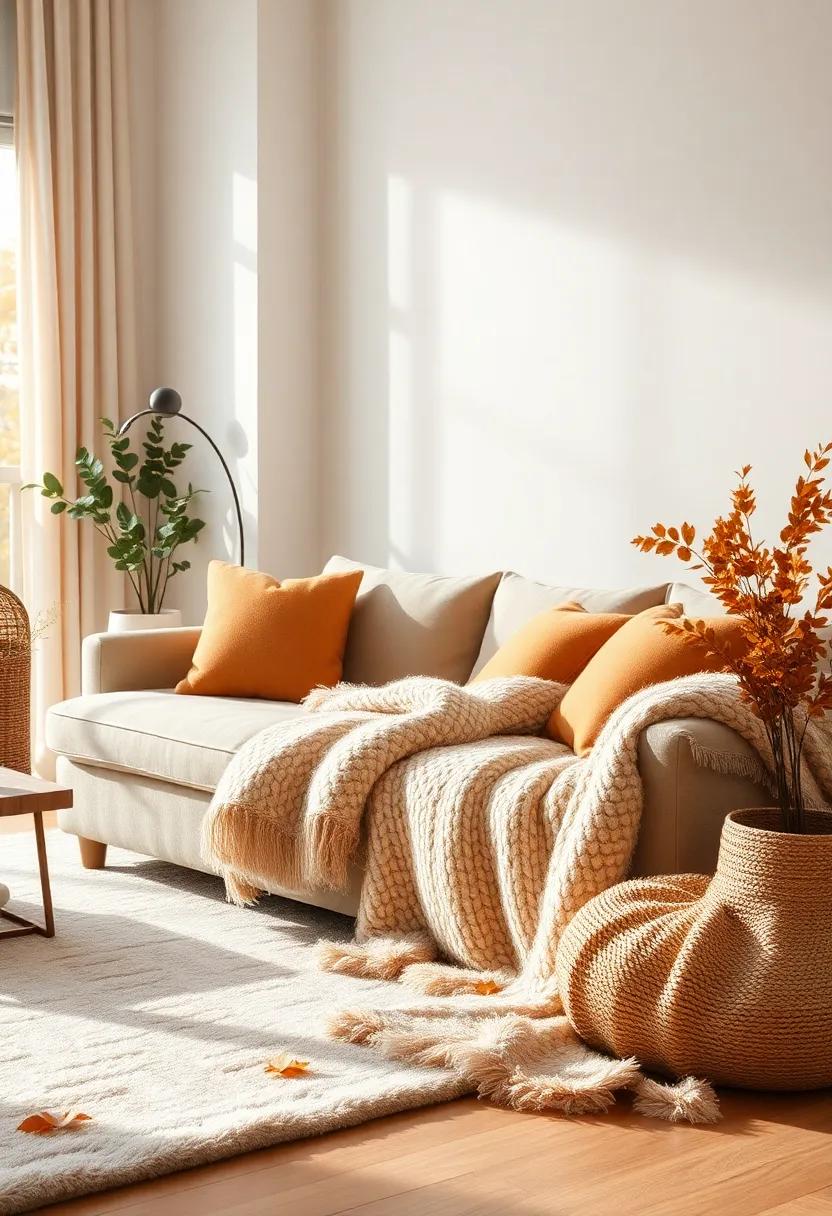 Conclude your cozy journey ​with this dreamy,‌ layered aesthetic that‌ combines luxurious materials and a⁣ warm ⁣color palette, all⁢ topped⁢ off by a sumptuous throw blanket that ‍invites rest and relaxation as the ⁢leaves fall ⁤outside