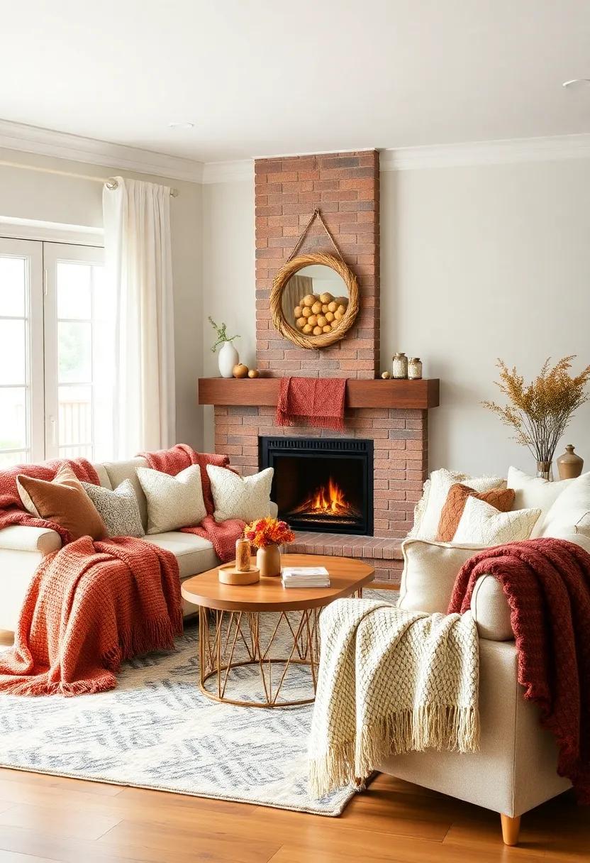 Indulge in the‍ warmth of a family-friendly living room, where a myriad of colorful​ throws empowers each‍ couch⁢ and chair, ⁢ensuring there's a cozy spot for everyone to enjoy​ apple cider by the fire