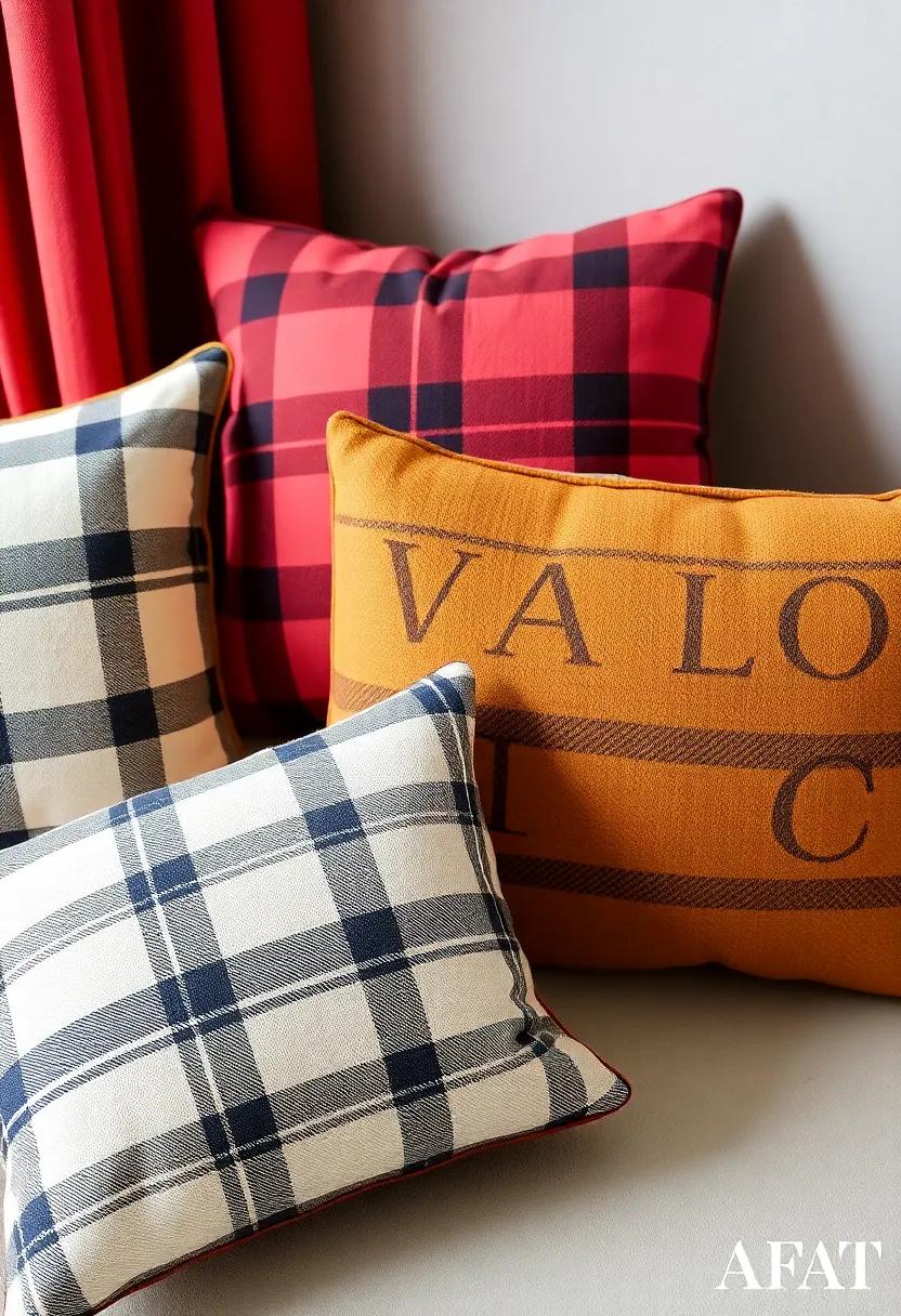 Falling for fabrics: Exploring Material Choices for ​Plaid Pillows