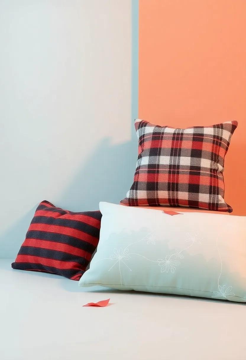 Layering Textures: Combining Plaid Throw Pillows⁣ with Other Fabrics