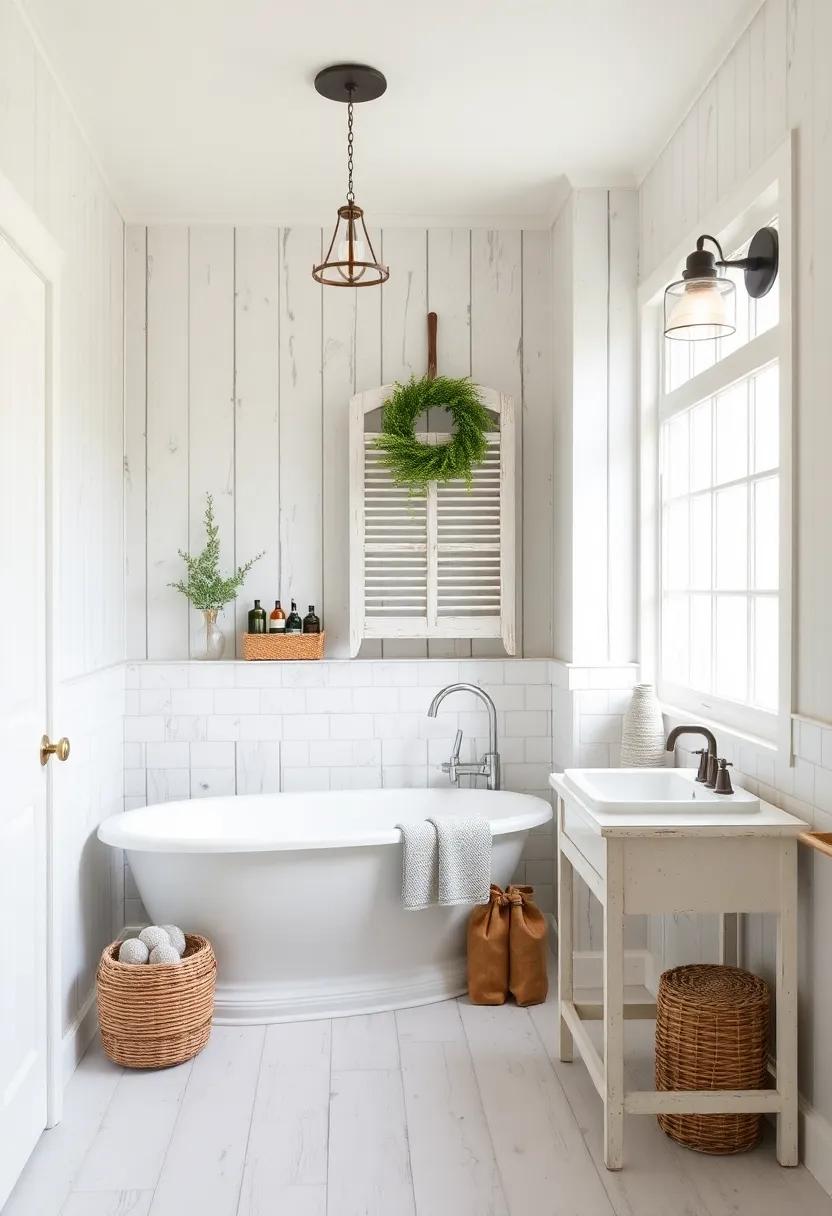 Creating a Tranquil Oasis:⁣ Soft Color Palettes for Rustic Bathrooms