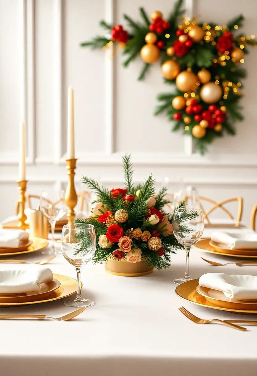 Creating a Vision of Opulence with Gold-Laden centerpieces