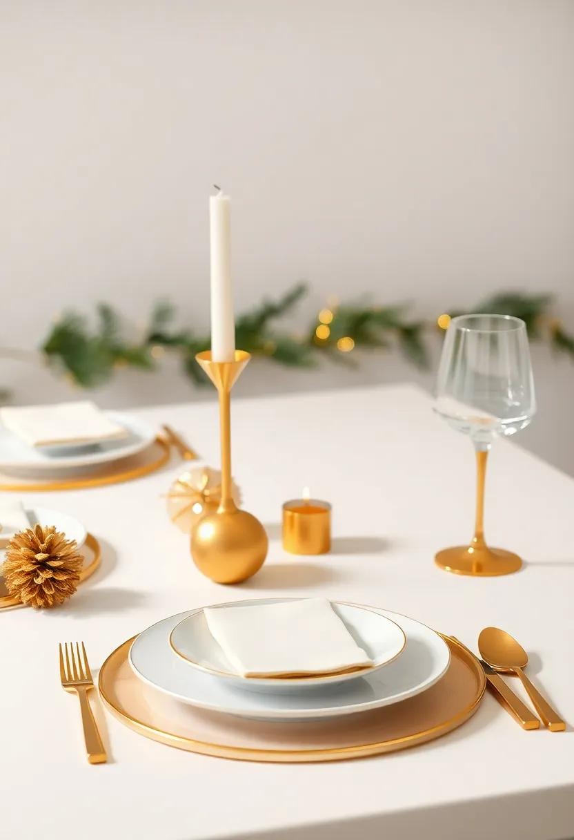 Subtle Elegance: Minimalist Designs Featuring Gold Highlights