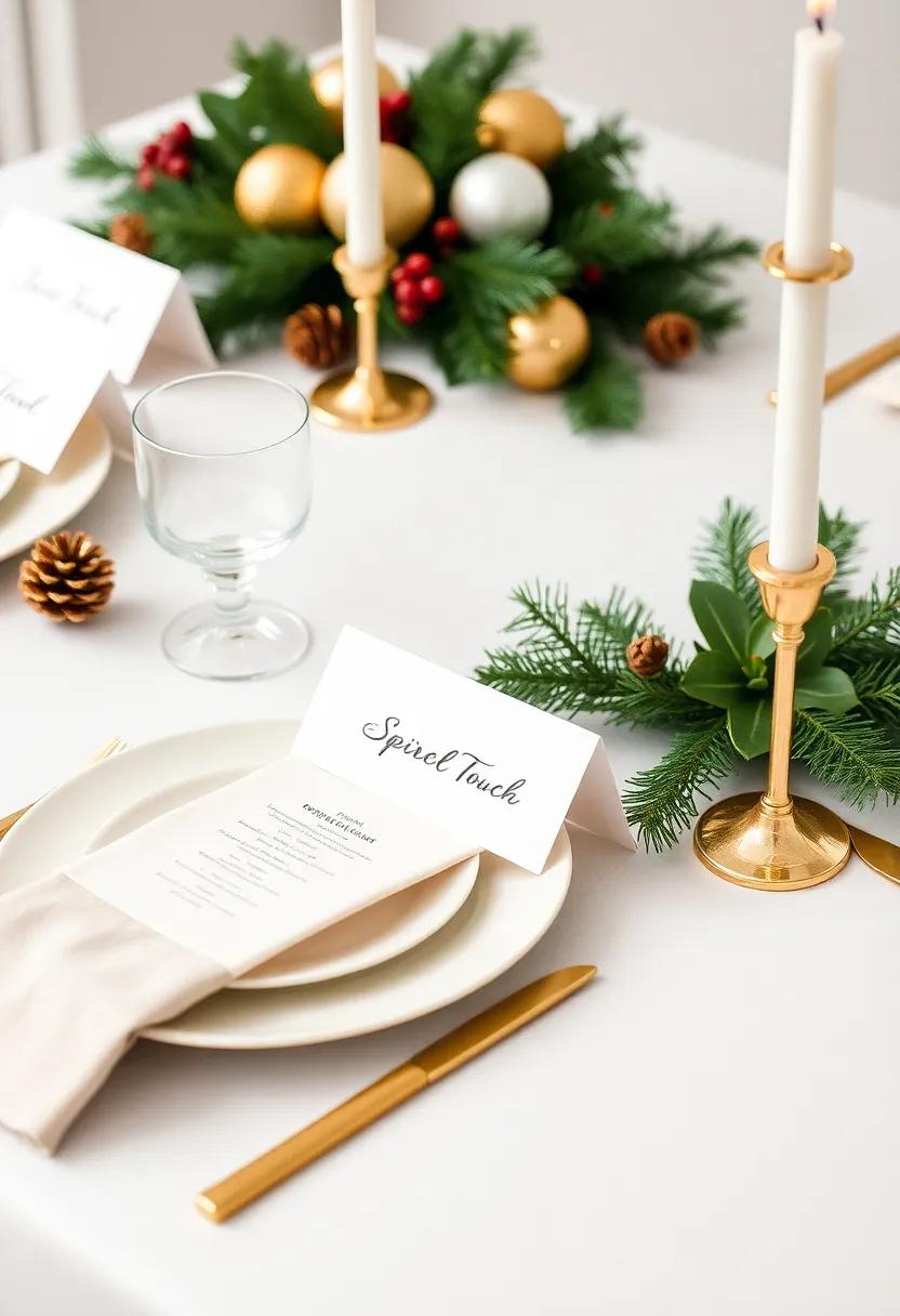 The Finishing Touch: Personalizing Place Cards with Gold Details