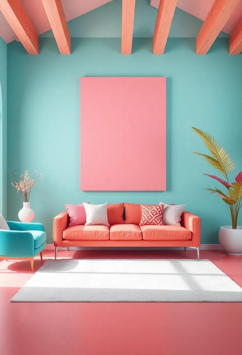 Turquoise and Coral Pink: Channel⁣ a⁣ tropical vibe‌ with the vibrancy of turquoise⁣ and the⁤ softness of coral, ​perfect for a ⁣cheerful, beachy feel