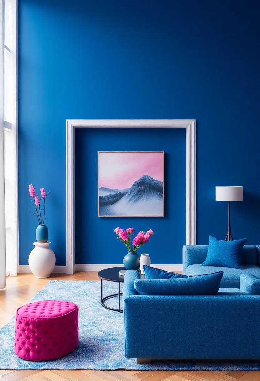 Fuchsia ‌and Midnight Blue:⁢ Add a touch of drama with bold‌ fuchsia offset​ by the elegance of midnight blue for a theatrical flair