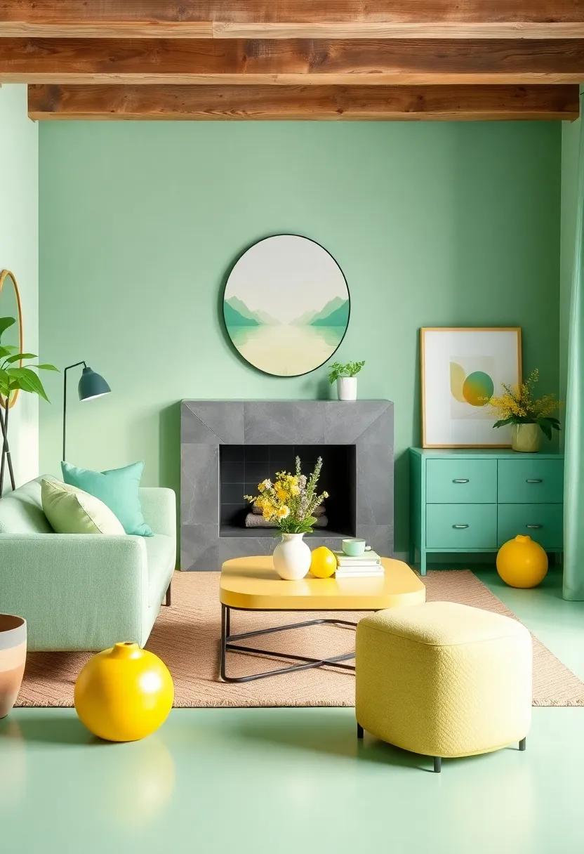 Mint Green and ‌lemon Yellow: Evoke ‍the freshness ⁤of spring with refreshing mint‍ and zesty ‍lemon for a bright, cheerful look