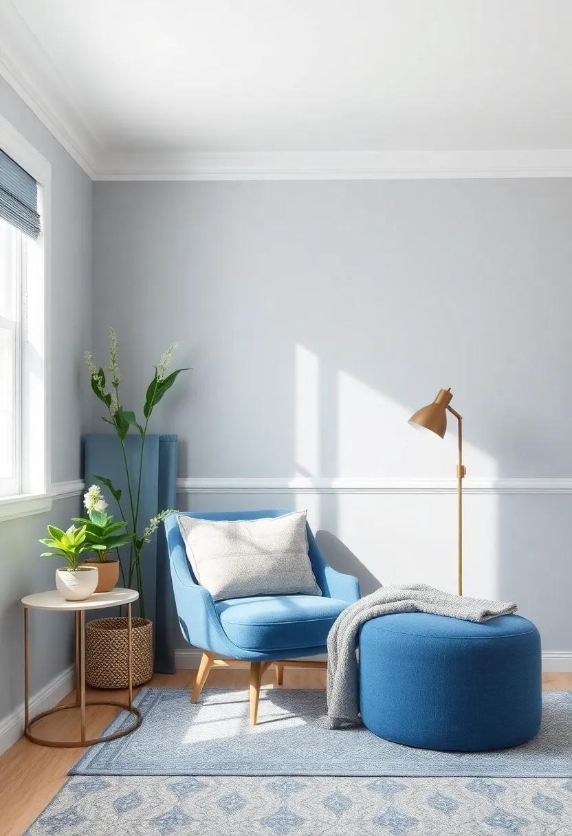 Creating ​a Cozy Reading Nook with an Enchanting Blue Lounge Chair