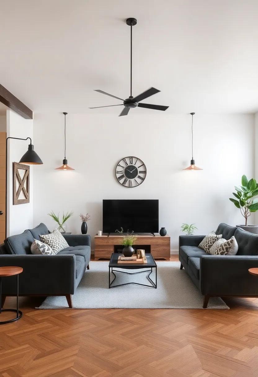 Rustic ⁣Meets Modern: Using industrial Lighting in Eclectic interiors