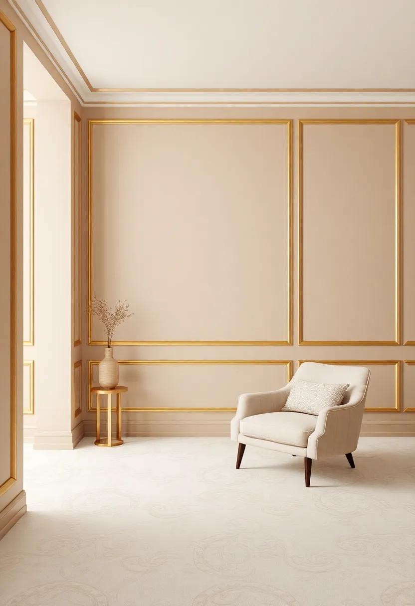 Highlighting Architectural Features with Gold trim Details