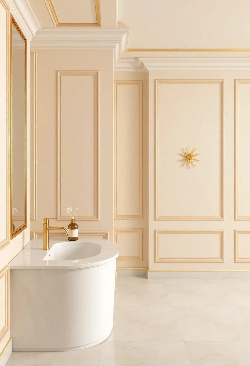 Creating a Statement with Gold Fixtures in a Beige Setting