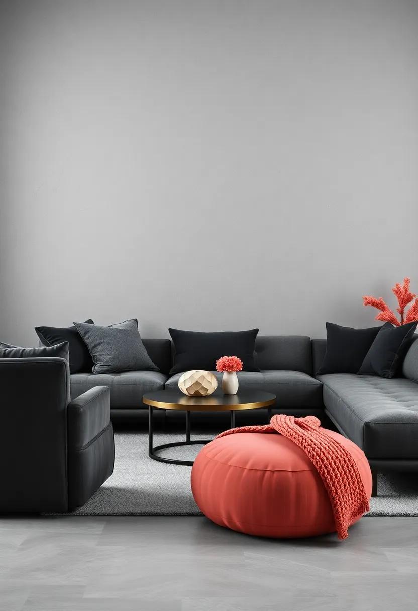 Creating ​Depth With ⁤Layered Textures​ in Charcoal Gray Spaces