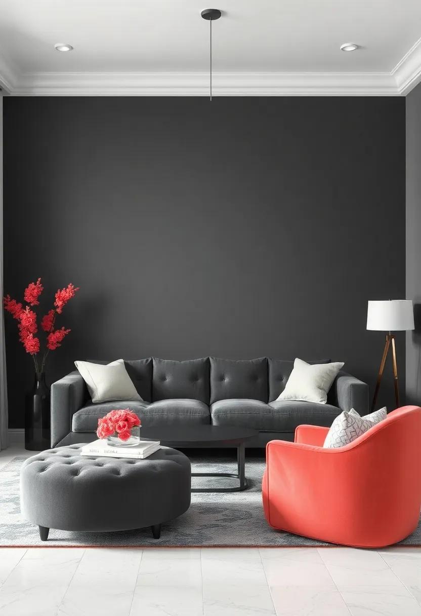 Soft coral Accents: The Warm Embrace of‍ Softness ​Against Bold Backdrops