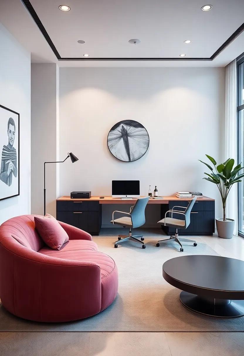 Elevate Your⁣ Home Office Aesthetic with the Grace of Curved ​Furniture