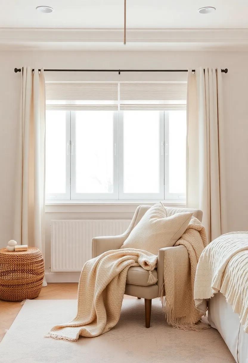 cozy ⁣Nooks: Create a reading nook with a neutral-toned ‍chair and soft ⁤throw ⁢blankets to invite relaxation into your space