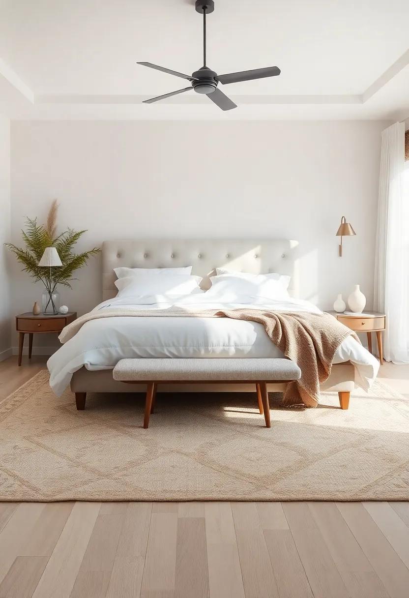 layered Rugs:⁤ Use layered rugs in soft neutrals to add depth while ensuring comfort underfoot as you glide across the ⁤room