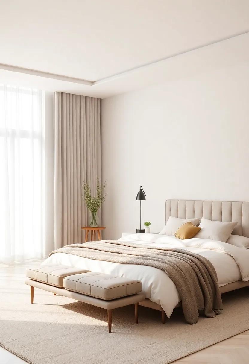 Minimalist Design: Adopt a minimalist approach with clean⁢ lines and uncluttered ⁣surfaces to promote a peaceful retreat