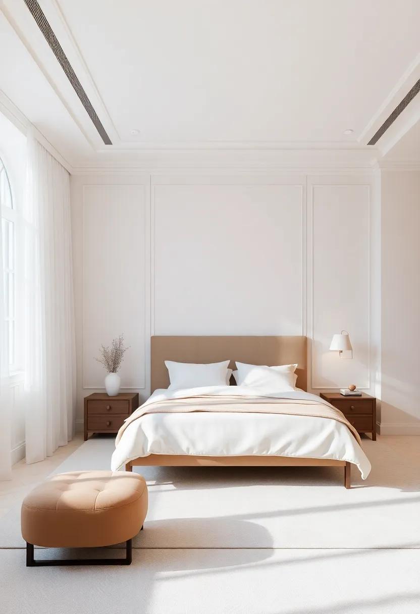Off-White⁣ Elegance: Utilizing off-white shades ‌brightens the space while maintaining a serene and ⁢understated⁣ ambiance